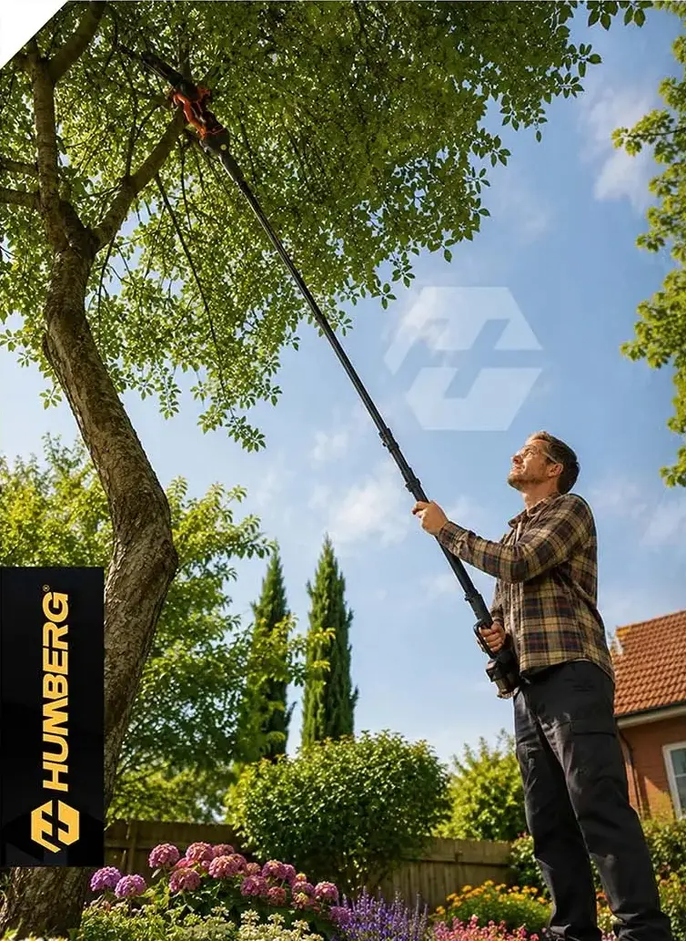 Tijă telescopică pentru mini-ferăstrău Humberg HM-422 542200 (Black/Grey) - 9