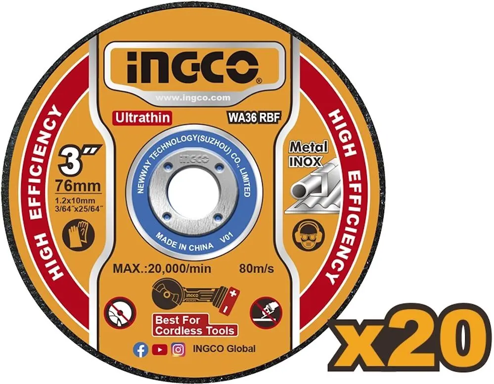 Set de discuri circulare Ingco MCD07630