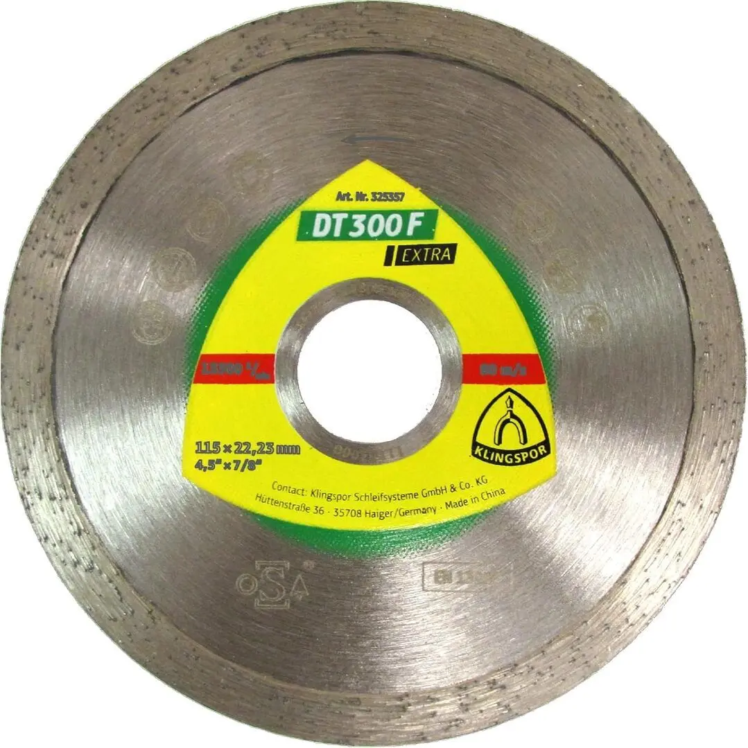 Disc diamantat Klingspor Extra DT 300 F 325357 115х22.2mm