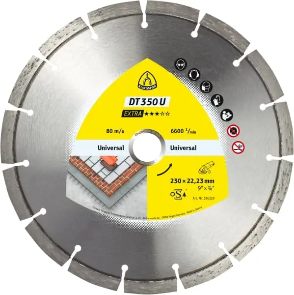 Disc diamantat Klingspor Extra DT 300 U 125x1.6x22mm