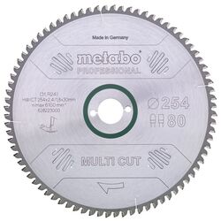 Disc circular Metabo Multi Cut Professional 254x30 628223000