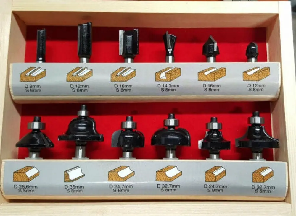 Set de freze pentru lemn Milwaukee 4932451668