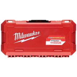 Set burghie pentru metal Milwaukee Red Hex Shockwave HSS-TIN 4932493866 Thumb