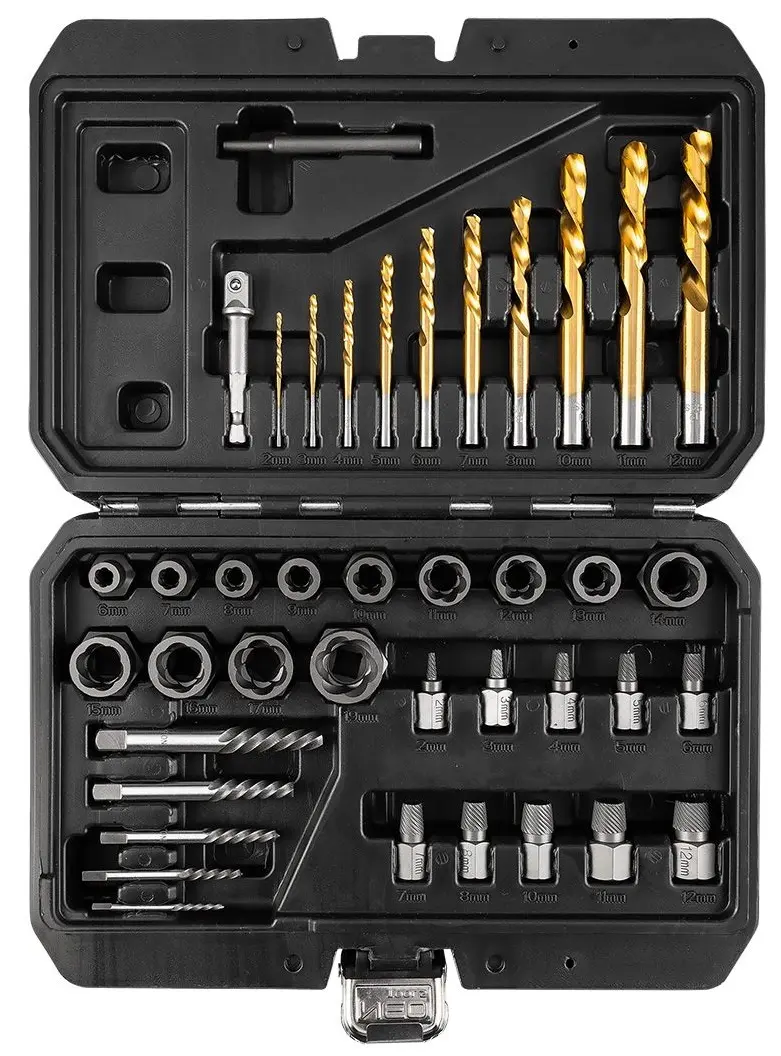 Set de extractoare si burghie Neo Tools 11-923