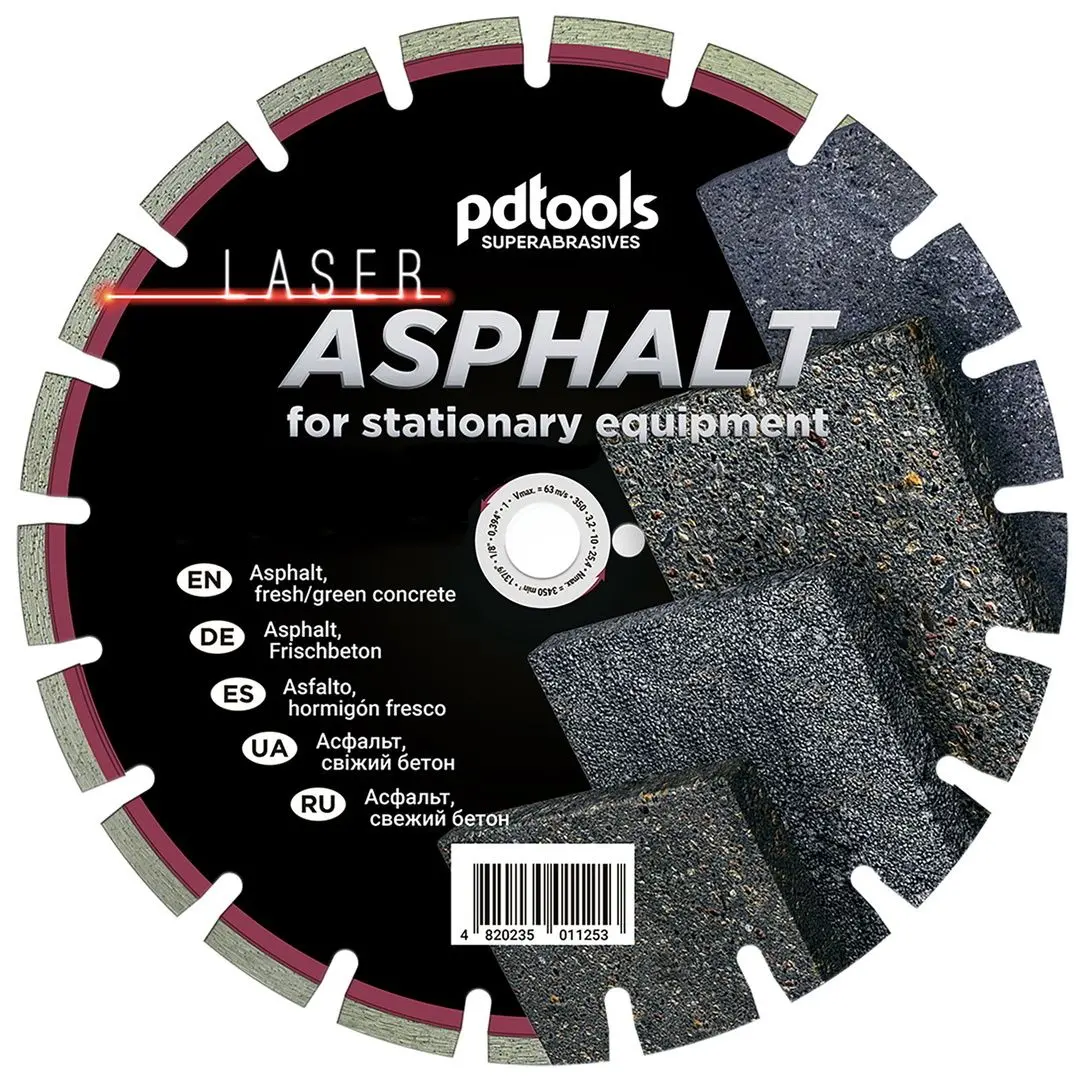 Disc diamantat PDT Asphalt 71300BASPH 1A1RSS/C1 300х25.4mm