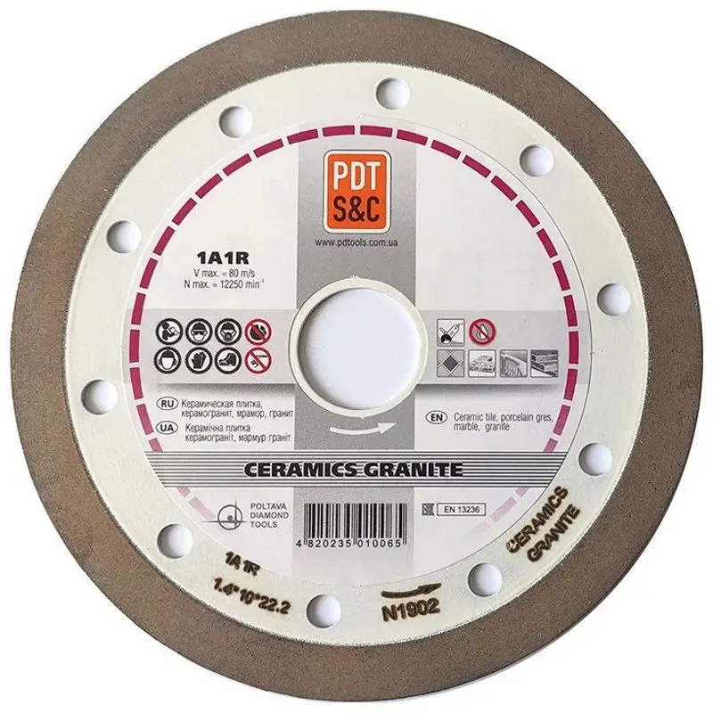 Алмазный диск PDT Ceramic Granite 820601CRMGu 1A1R 230х22.2mm