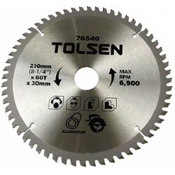 Disc circular Tolsen 76540 210x30mm