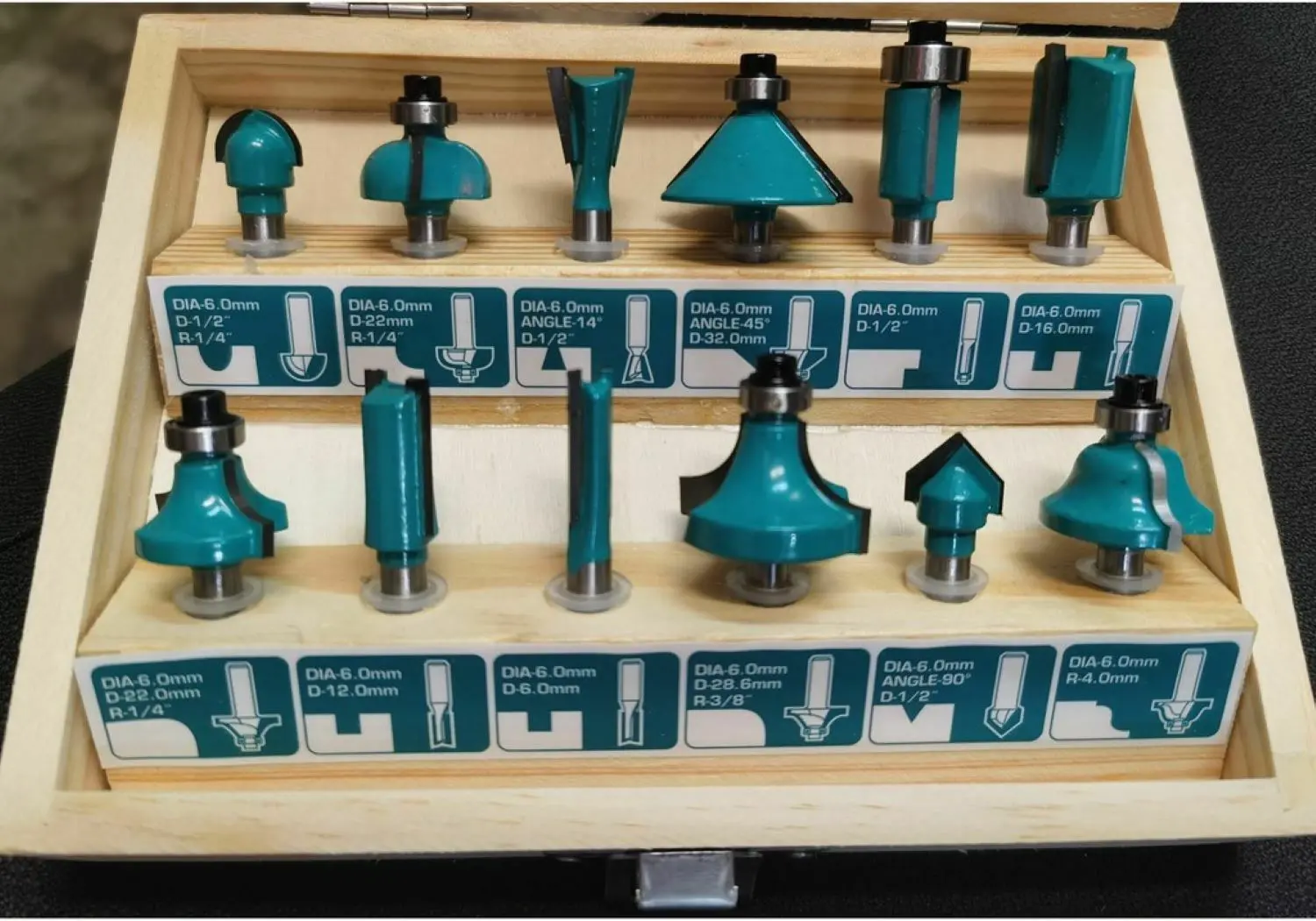 Set de freze pentru lemn Total TACSR0121