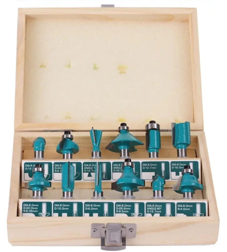 Набор фрез по дереву Total TACSR1121