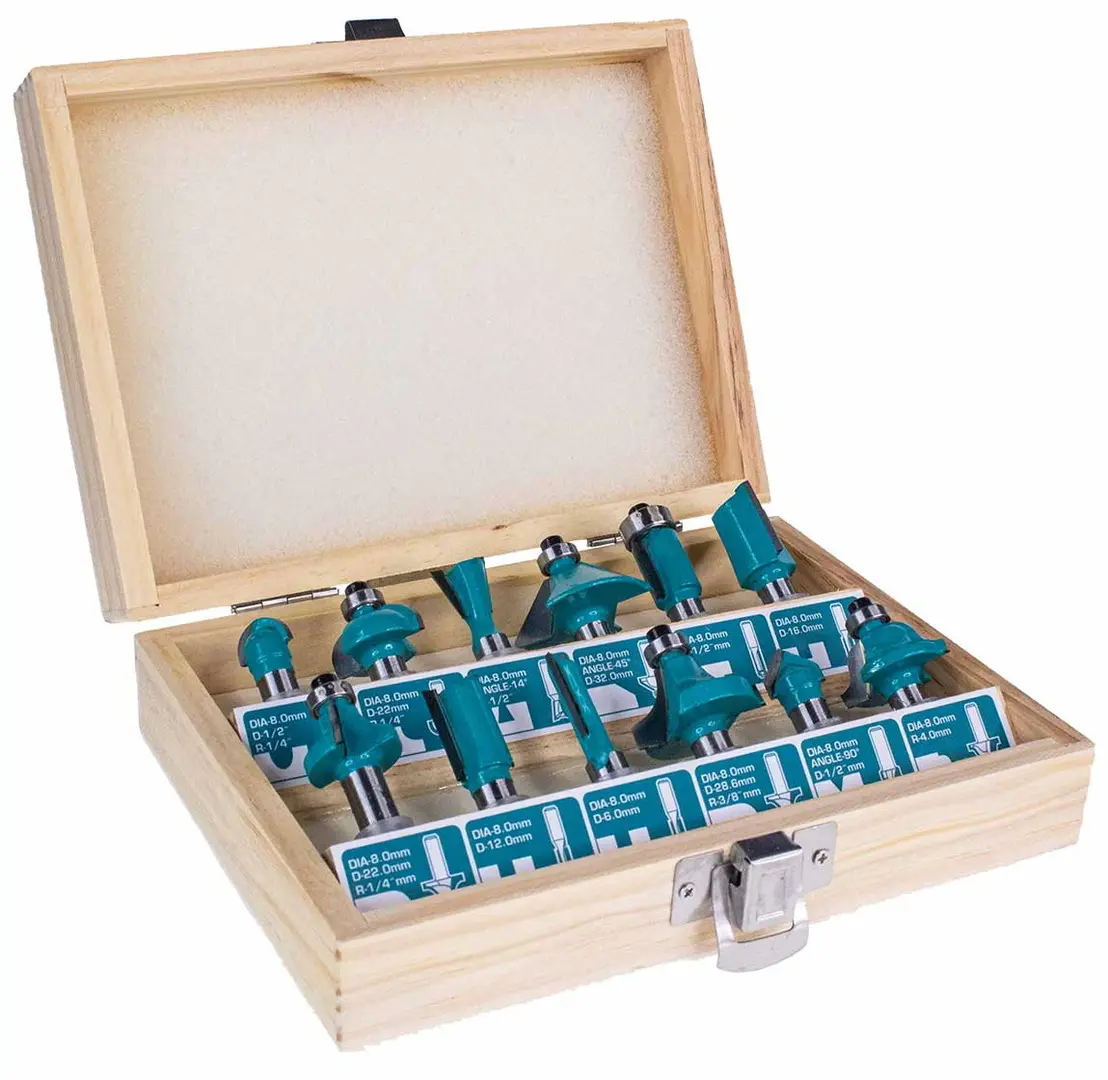Набор фрез по дереву Total TACSR1121