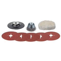 Set accesorii pentru masina de slefuit unghiulara Wolfcraft 2177000