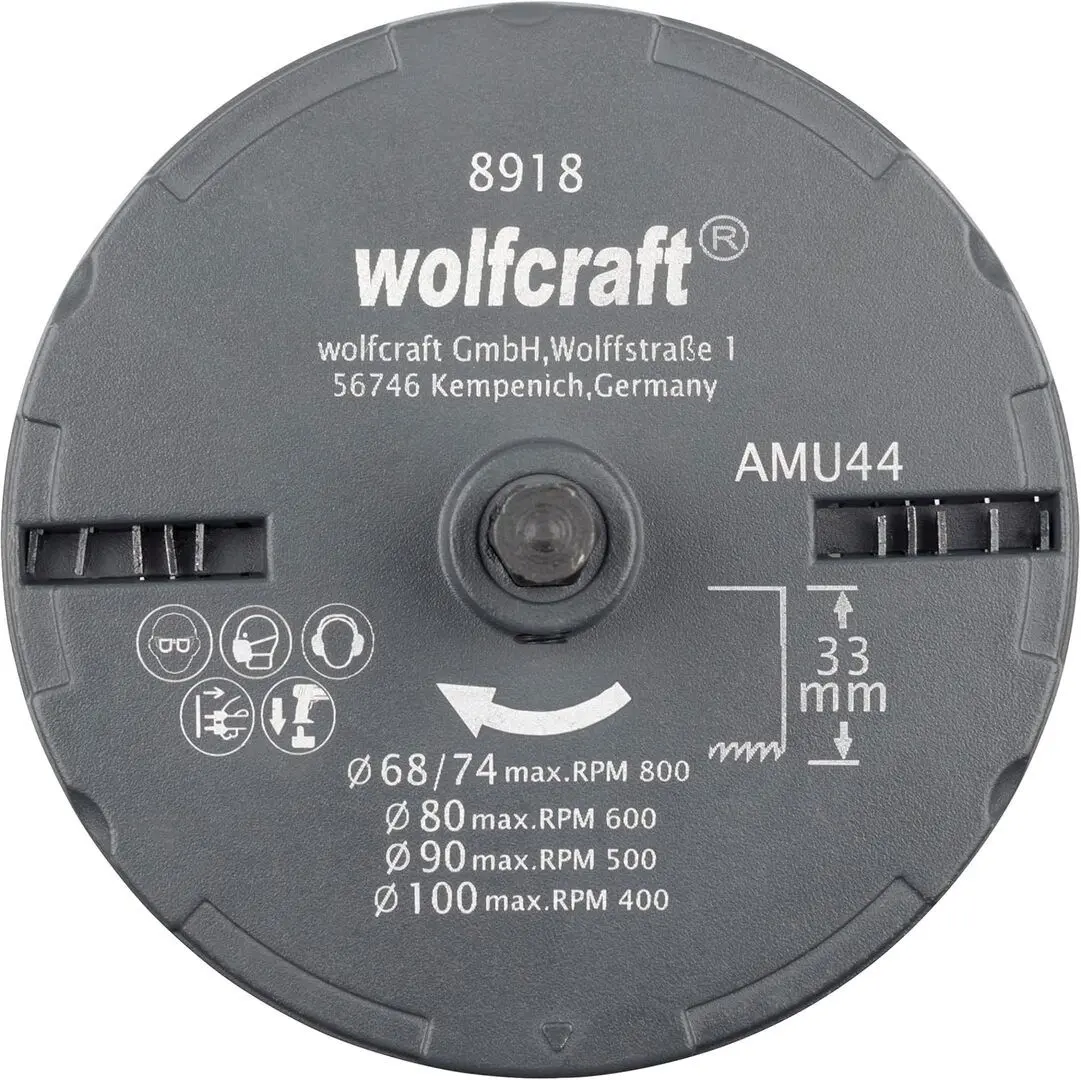 Набор коронок Wolfcraft 68-100mm 8918000