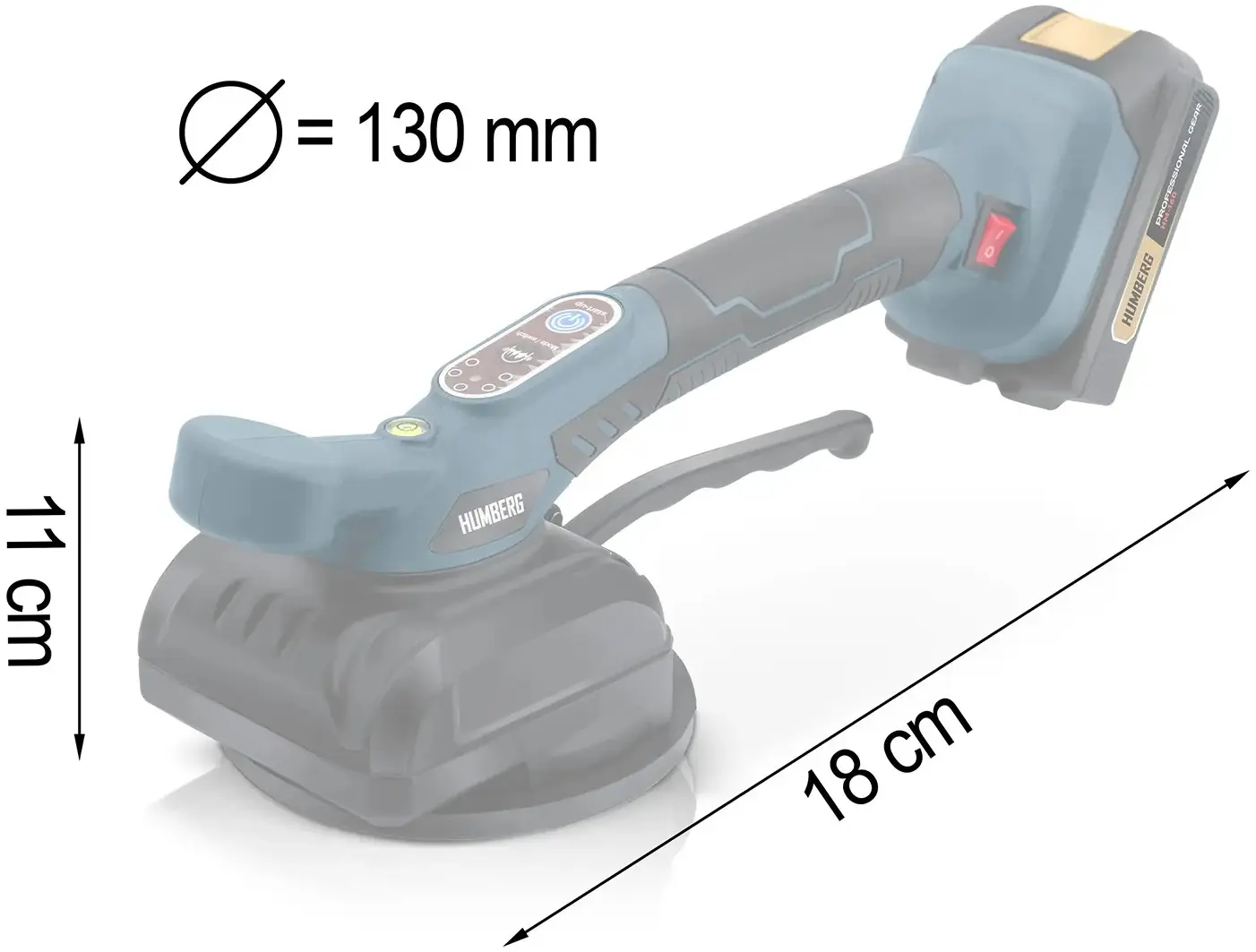 Ventuza vibranta cu acumulator Humberg HM-160 516000 (Blue/Black) - 11