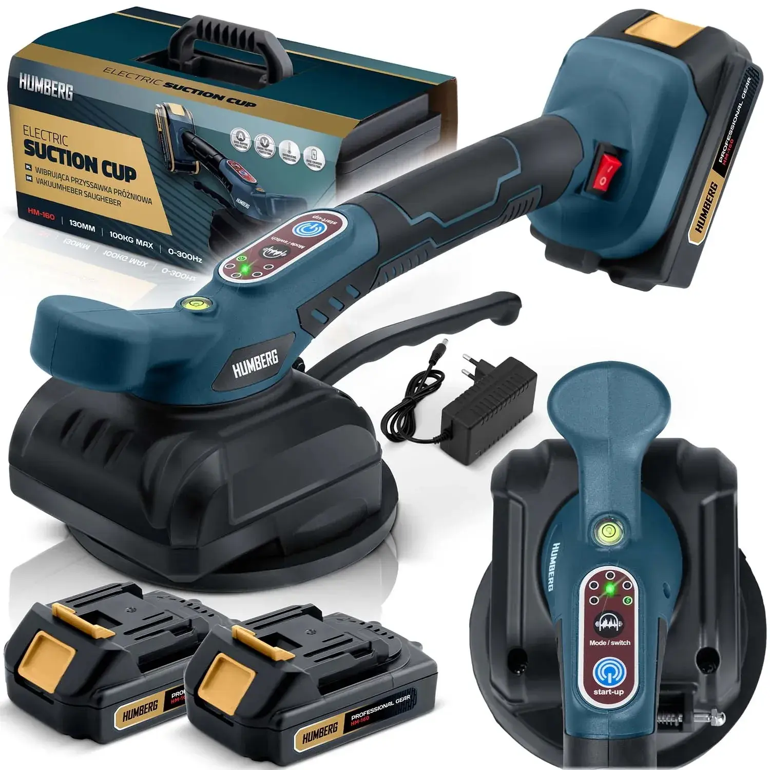 Ventuza vibranta cu acumulator Humberg HM-160 516000 (Blue/Black) - 3