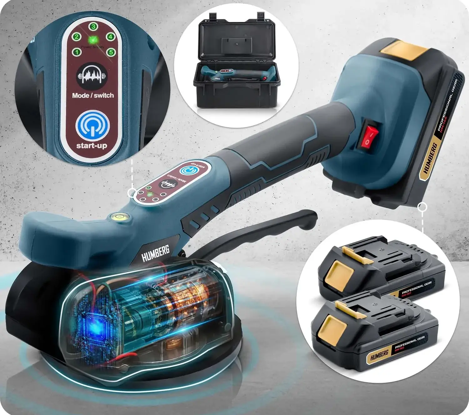 Ventuza vibranta cu acumulator Humberg HM-160 516000 (Blue/Black) - 16