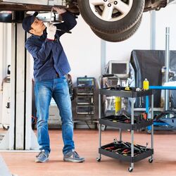 Carucior pentru scule Costway TH10077DK (Black) Thumb