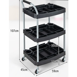 Carucior pentru scule Costway TH10077DK (Black) Thumb