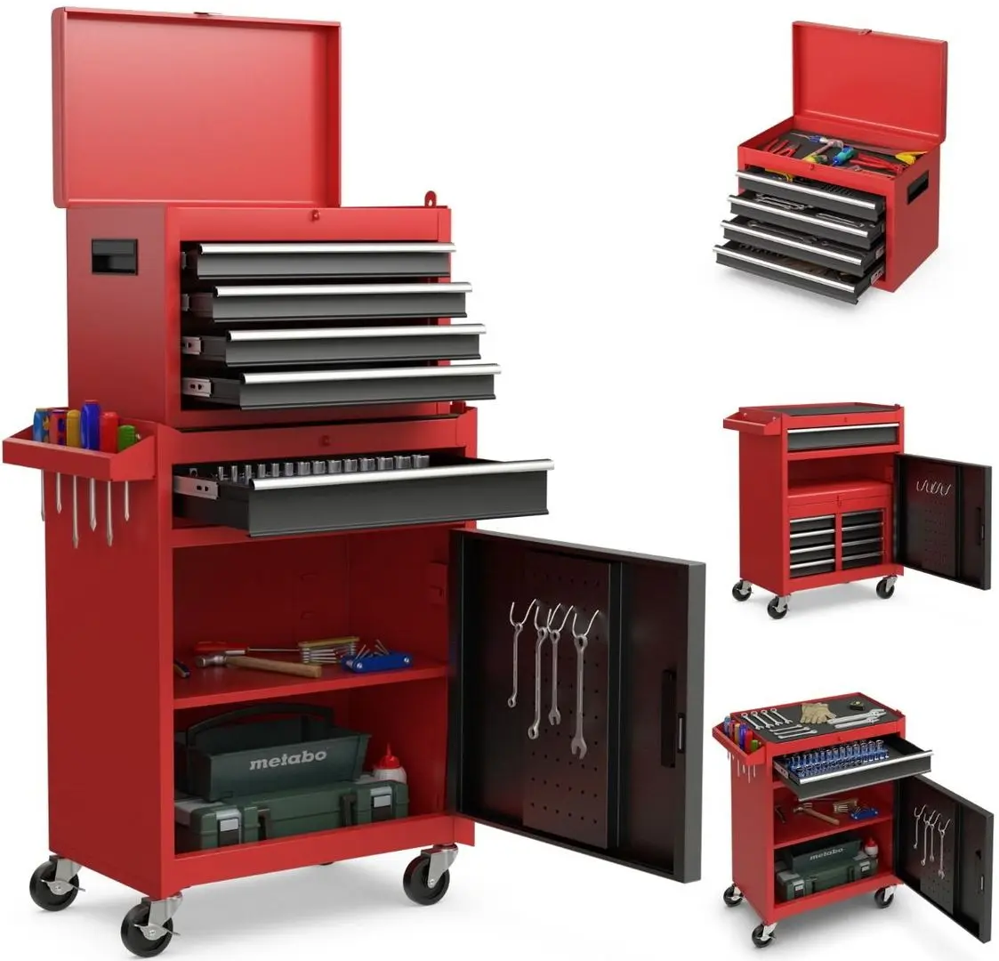 Инструментальный шкаф Costway TL35688GA (Red/Black)