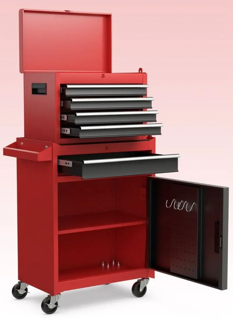 Инструментальный шкаф Costway TL35688GA (Red/Black)