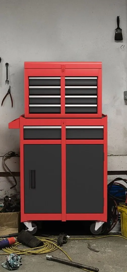 Инструментальный шкаф Costway TL35688GA (Red/Black)