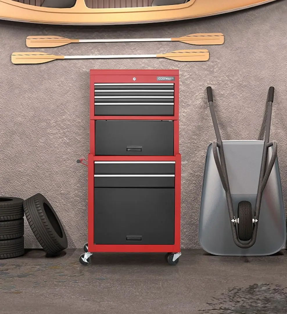 Carucior pentru scule Costway TL35690GA (Red/Black)