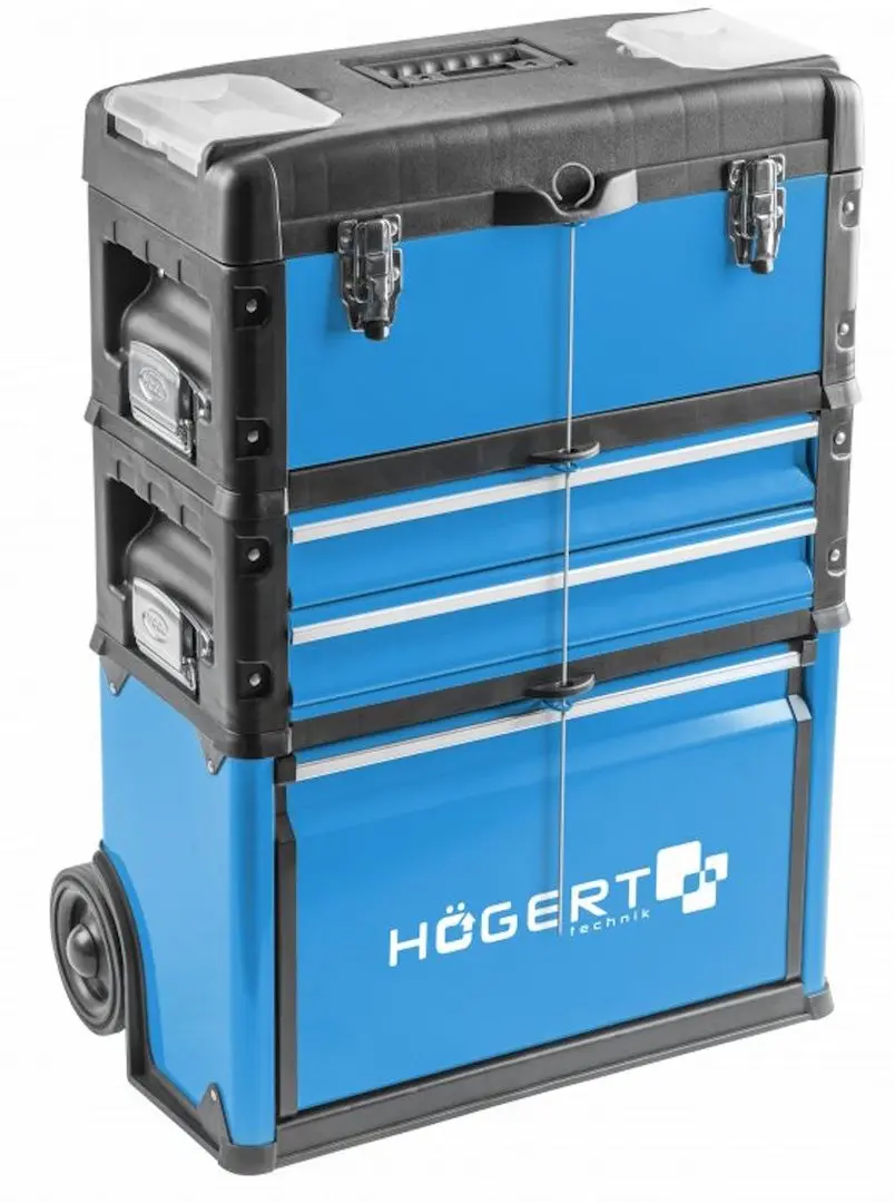Тележка для инструментов Hoegert HT7G080 (Black/Blue)