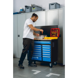 Тележка инструментальная Hoegert HT7G044 (Black/Blue) Thumb