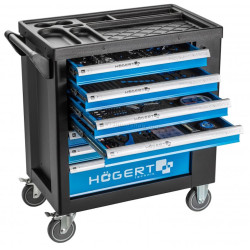 Тележка инструментальная Hoegert HT7G050 (Black/Blue)