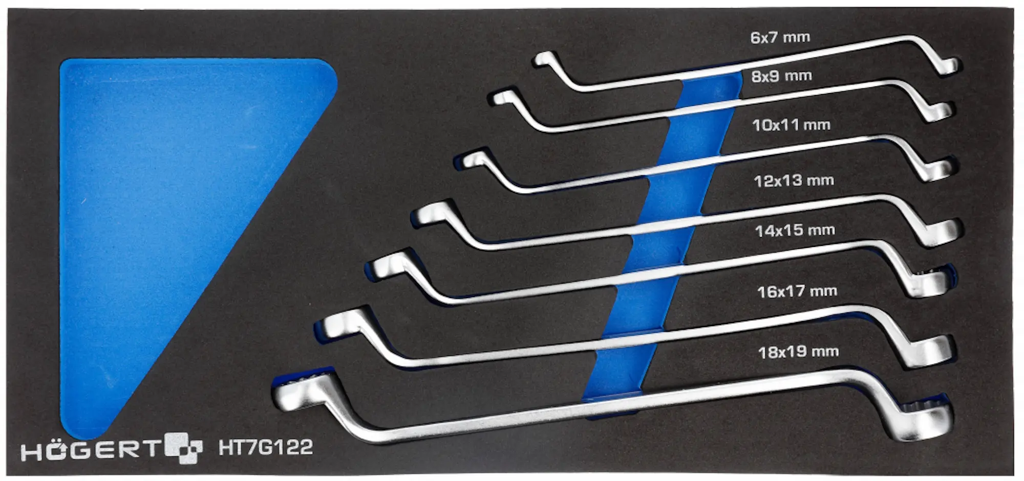 Carucior pentru scule Hoegert HT7G050 (Black/Blue)