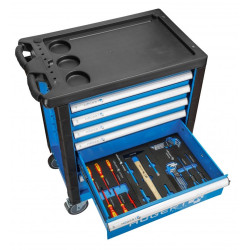 Carucior pentru scule Hoegert HT7G056 (Black/Blue) Thumb
