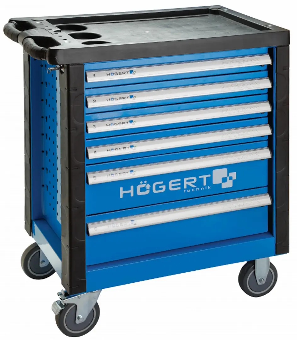 Carucior pentru scule Hoegert HT7G056 (Black/Blue)