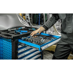 Carucior pentru scule Hoegert HT7G058 (Black/Blue) Thumb