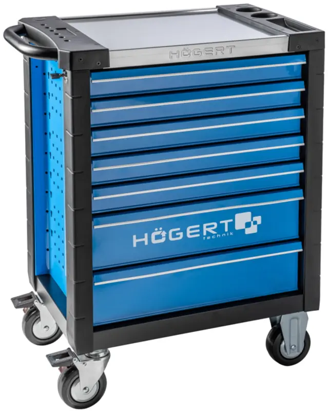 Тележка инструментальная Hoegert HT7G572 (Black/Blue)
