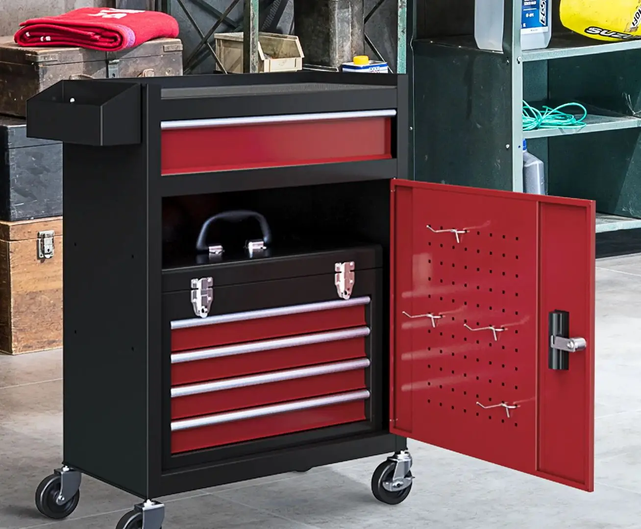 Dulap pentru scule Homcom B20-105V00MX (Red/Black)