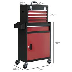 Dulap pentru scule Homcom B20-105V00MX (Red/Black) Thumb