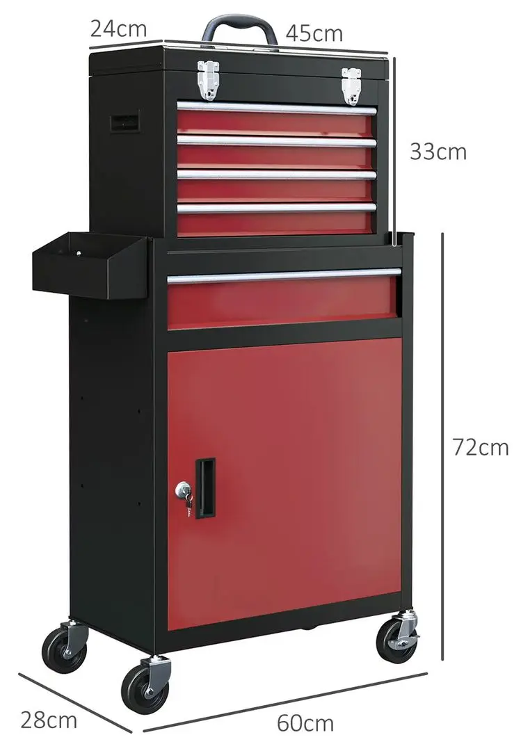 Dulap pentru scule Homcom B20-105V00MX (Red/Black)