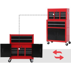 Dulap pentru instrumente Homcom E2-0007 (Red/Black) Thumb