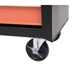 Carucior pentru instrumente Homcom B20-001 (Black/Orange) Thumb