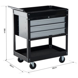 Тележка для инструментов Homcom B20-051BK (Black) Thumb