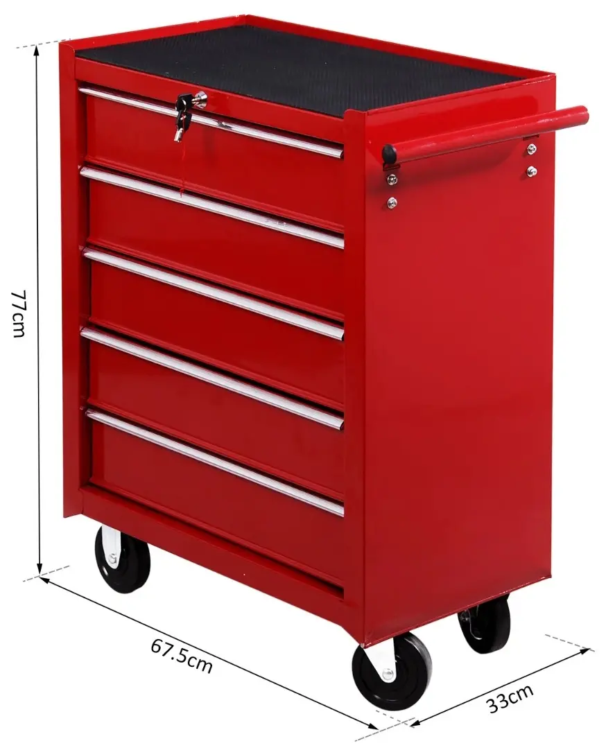 Тележка для инструментов Homcom E2-0004 (Red) - 5