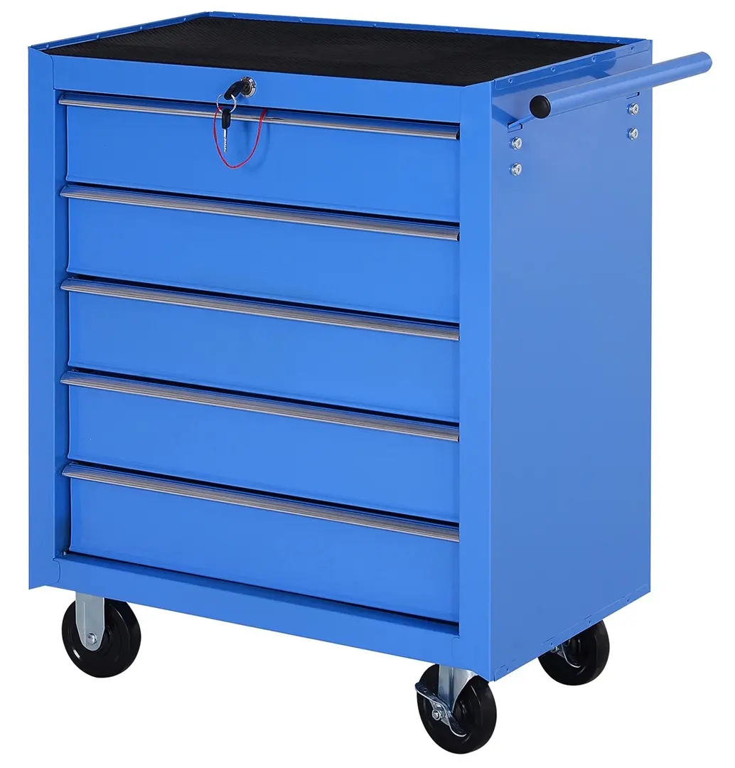 Carucior pentru instrumente Homcom E2-0005 (Blue)