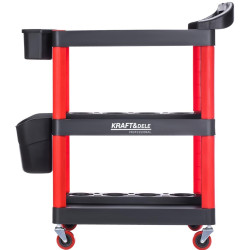 Тележка для инструментов Kraft&Dele KD1076 (Black/Red) Thumb