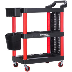 Тележка для инструментов Kraft&Dele KD1076 (Black/Red)