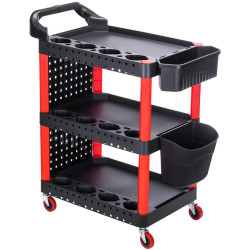 Тележка для инструментов Kraft&Dele KD1076 (Black/Red) Thumb