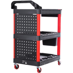 Тележка для инструментов Kraft&Dele KD1076 (Black/Red) Thumb