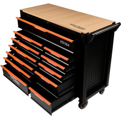 Carucior pentru scule Kraft&Dele KD1064 (Black/Wood) Thumb
