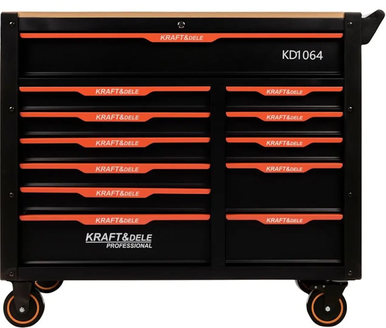 Carucior pentru scule Kraft&Dele KD1064 (Black/Wood)