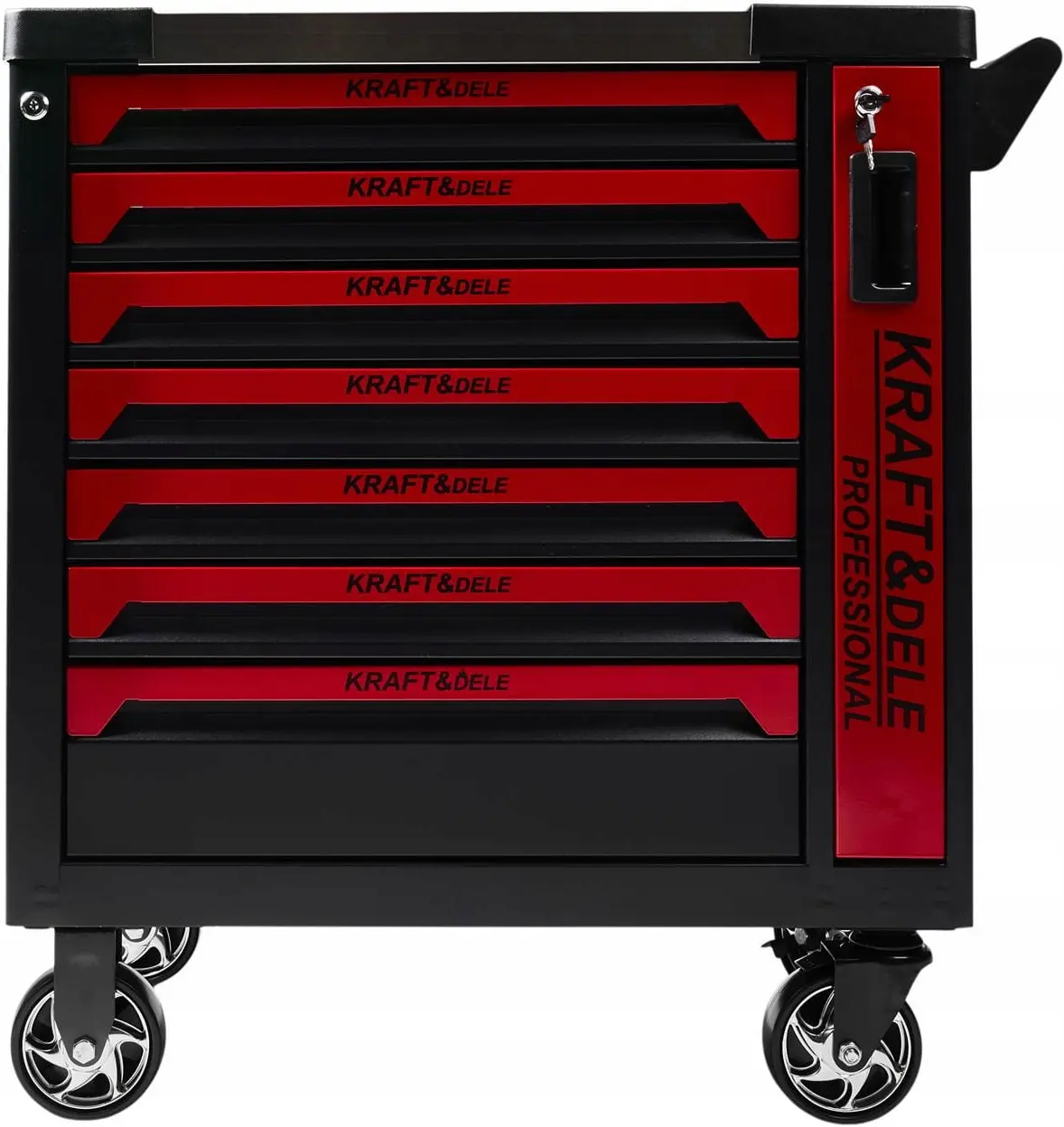 Тележка инструментальная Kraft&Dele KD1078 (Red/Black) - 2