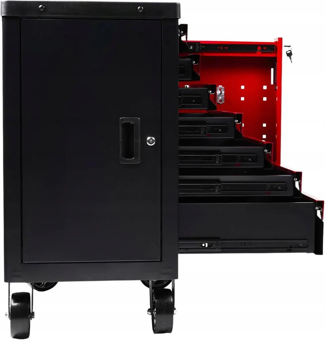 Тележка инструментальная Kraft&Dele KD1078 (Red/Black) - 4