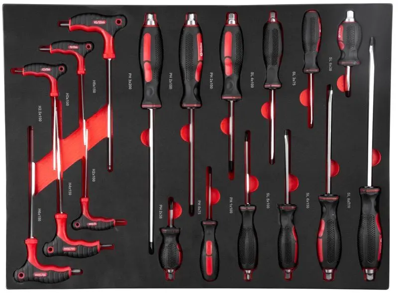 Тележка для инструментов Strend Pro B224 (Black/Red)